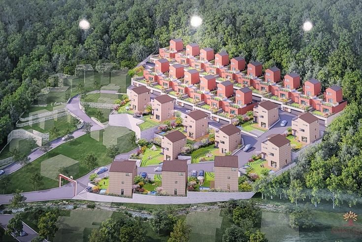 Aerial render of Townhouse Village, Yong-in