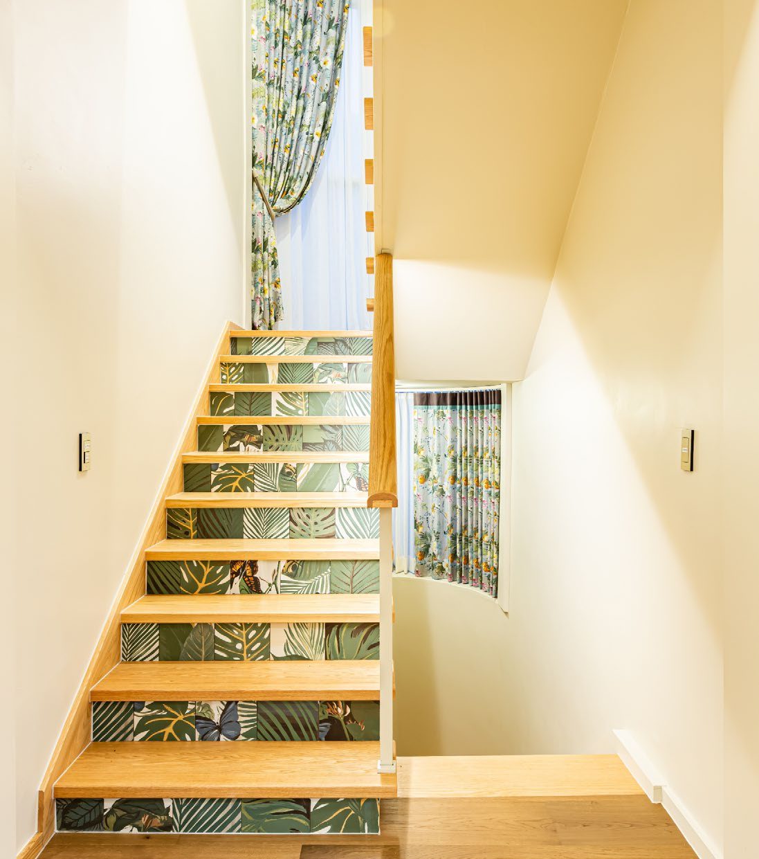 Wood staircase detail